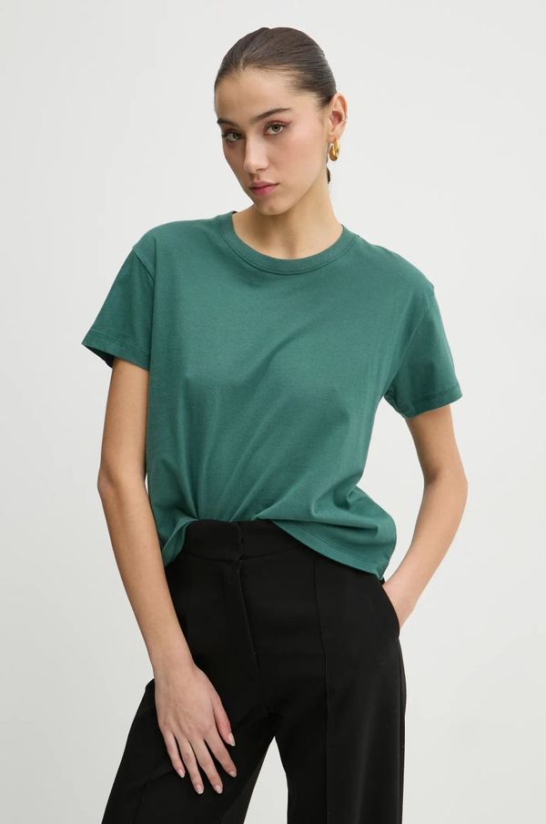 Hollister Co. Pamučna majica Hollister Co. za žene, boja: zelena, KI339-3705