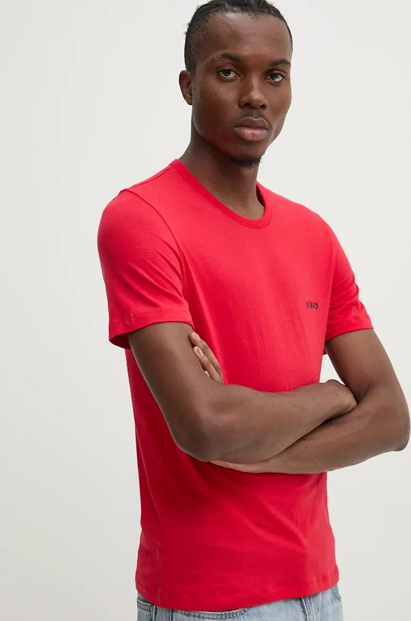 Hugo Pamučna majica HUGO 3 - pack 3-pack za muškarce, s tiskom