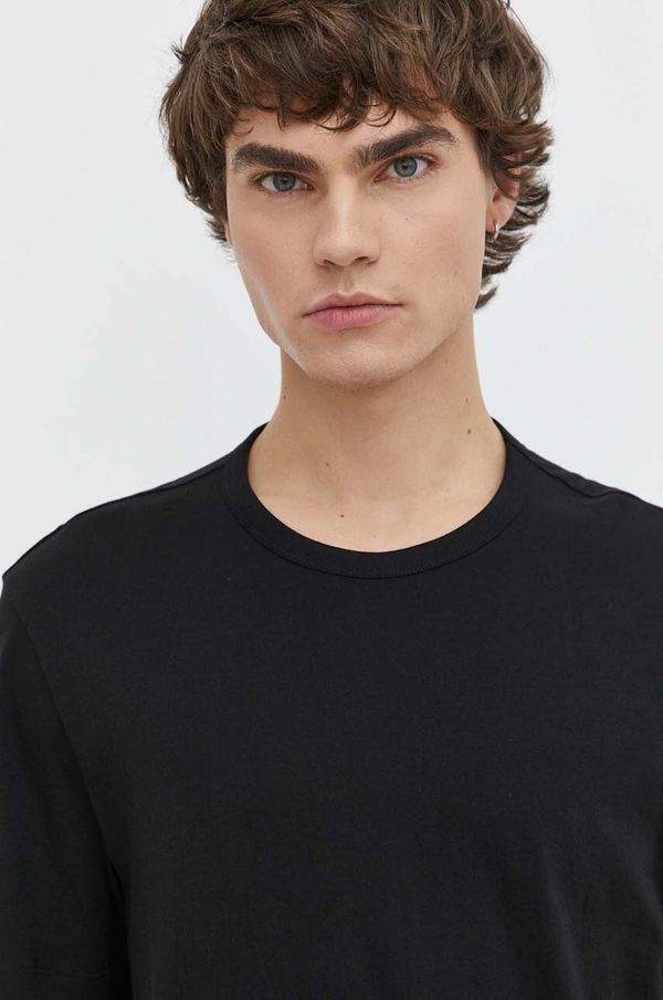 Hugo Blue Pamučna majica Hugo Blue 3-pack za muškarce, boja: crna, bez uzorka