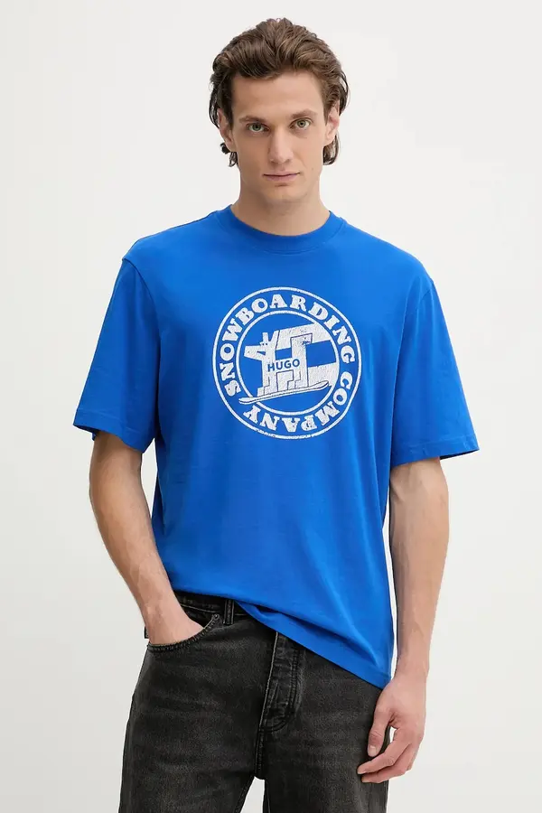HUGO Blue Pamučna majica Hugo Blue  Napolux