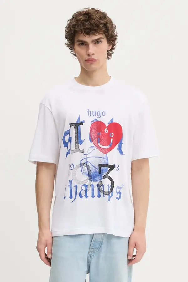 HUGO Blue Pamučna majica Hugo Blue  Notix