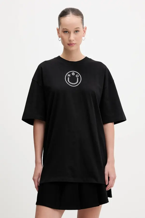HUGO Blue Pamučna majica Hugo Blue Oversized _Tee_B_9