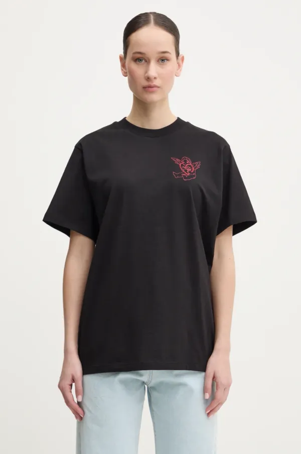 Hugo Blue Pamučna majica Hugo Blue za žene, boja: crna, 50533958