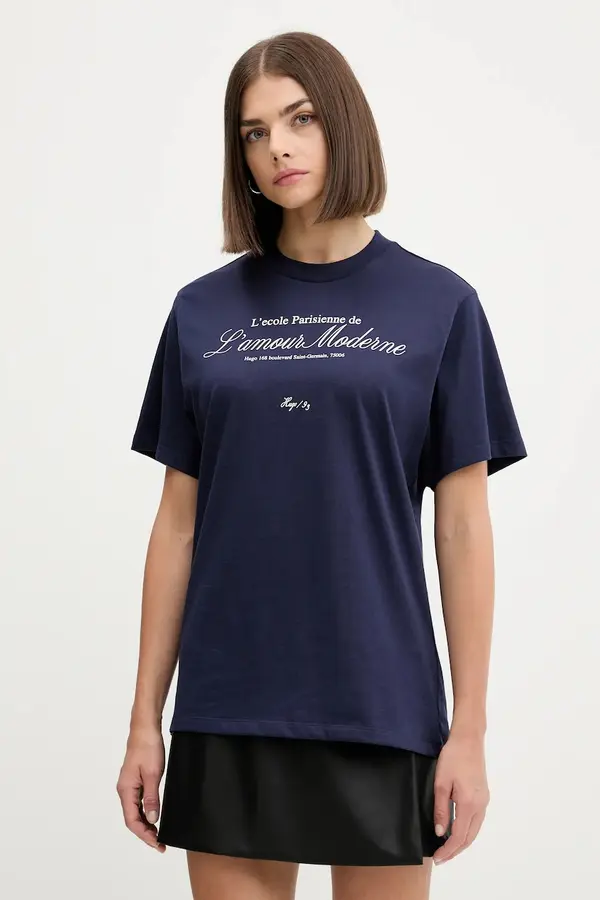 HUGO Pamučna majica HUGO  Vintage Tee_16