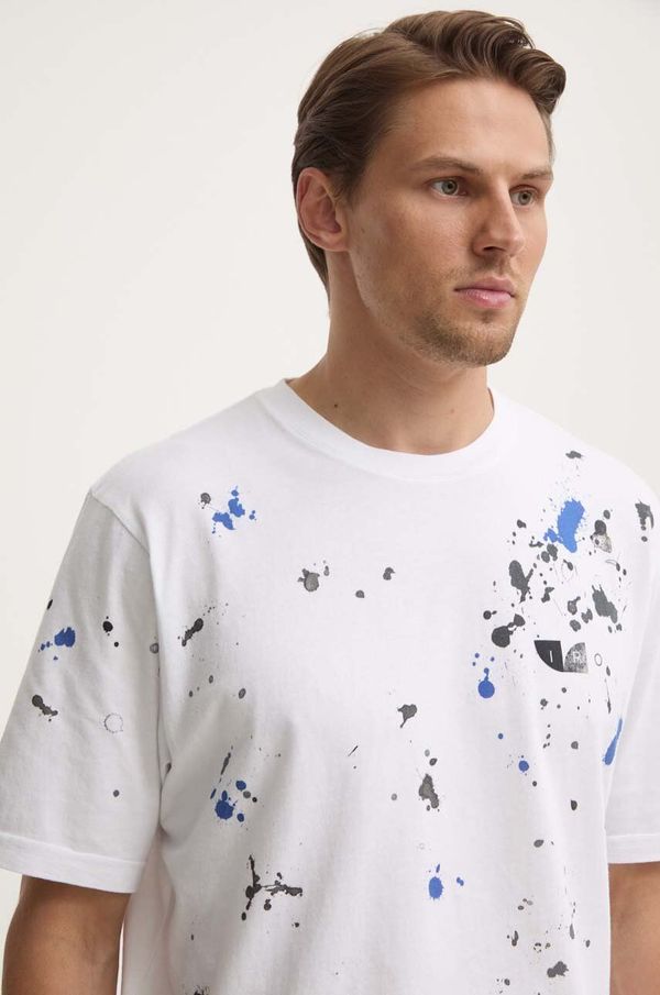 IRO Pamučna majica IRO za muškarce, boja: bijela, s uzorkom, MP19EMILIO