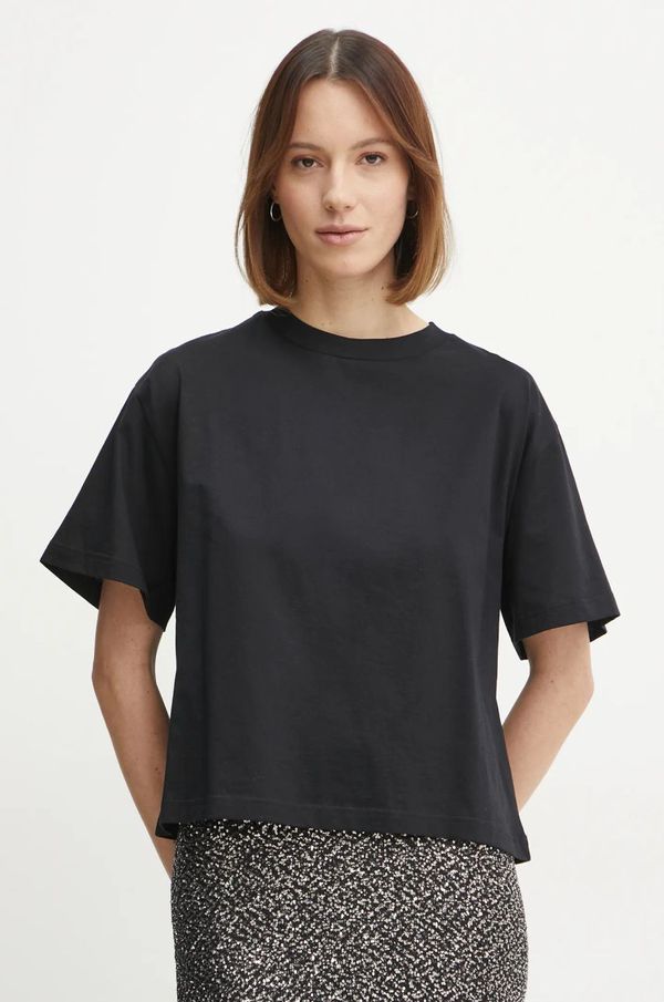 Ivy Oak Pamučna majica Ivy Oak za žene, boja: crna, IO1100X2322