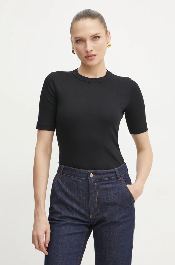 Ivy Oak Pamučna majica Ivy Oak za žene, boja: crna, IO1100X2351