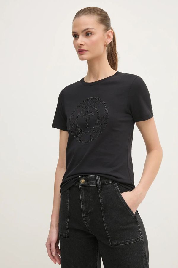 Joop! Pamučna majica Joop! za žene, boja: crna, 30042942