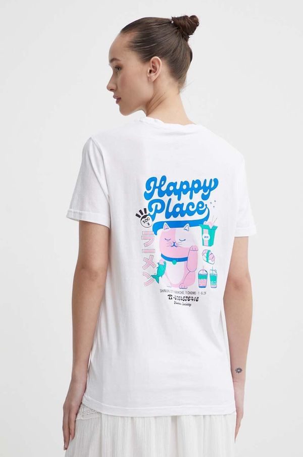 Kaotiko Pamučna majica Kaotiko boja: bež, s tiskom