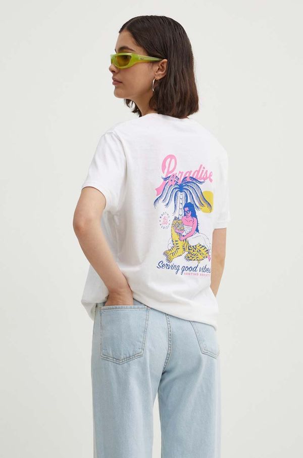 Kaotiko Pamučna majica Kaotiko boja: bijela, s tiskom, AO046-01-G002