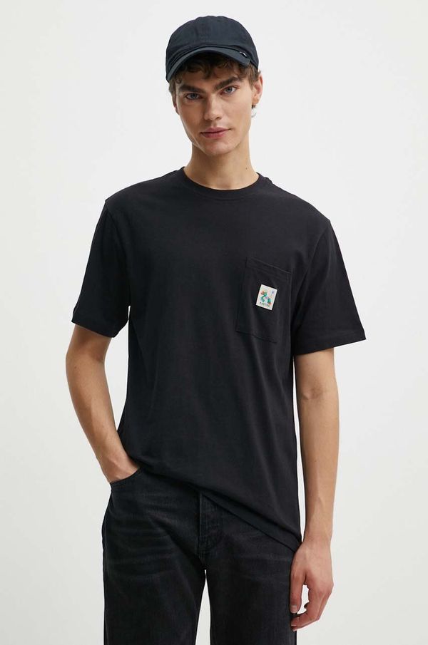 Kaotiko Pamučna majica Kaotiko boja: crna, s aplikacijom, AP028-03-G002