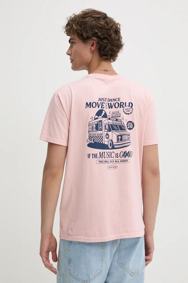 Kaotiko Pamučna majica Kaotiko boja: ružičasta, s tiskom, AP063-01-G002