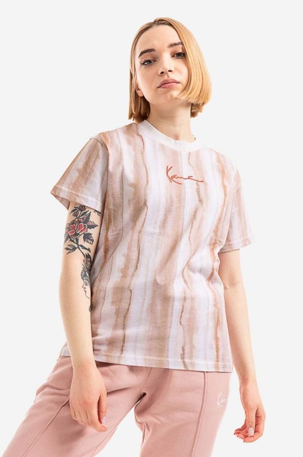 Karl Kani Pamučna majica Karl Kani boja: bež, 6130398-brown