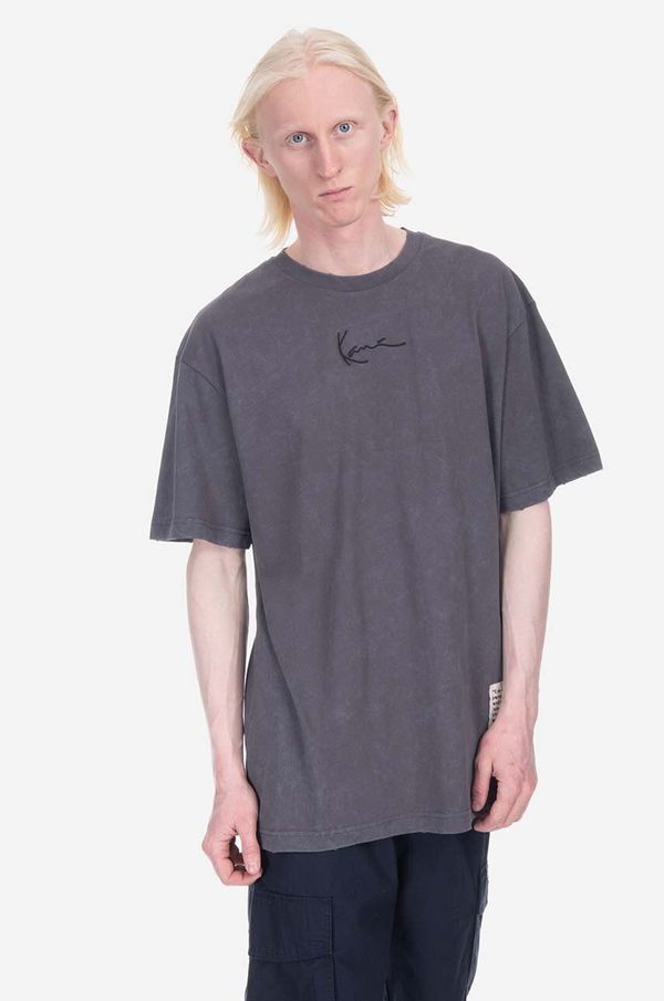 Karl Kani Pamučna majica Karl Kani boja: siva, s tiskom, 6037510-grey