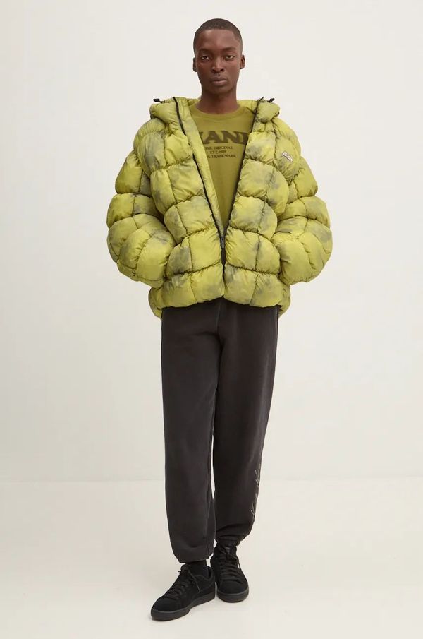 Karl Kani Pamučna majica Karl Kani za muškarce, boja: zelena, s tiskom, 60300095