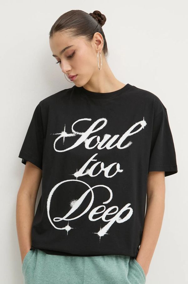 Karl Kani Pamučna majica Karl Kani za žene, boja: crna, 61300061