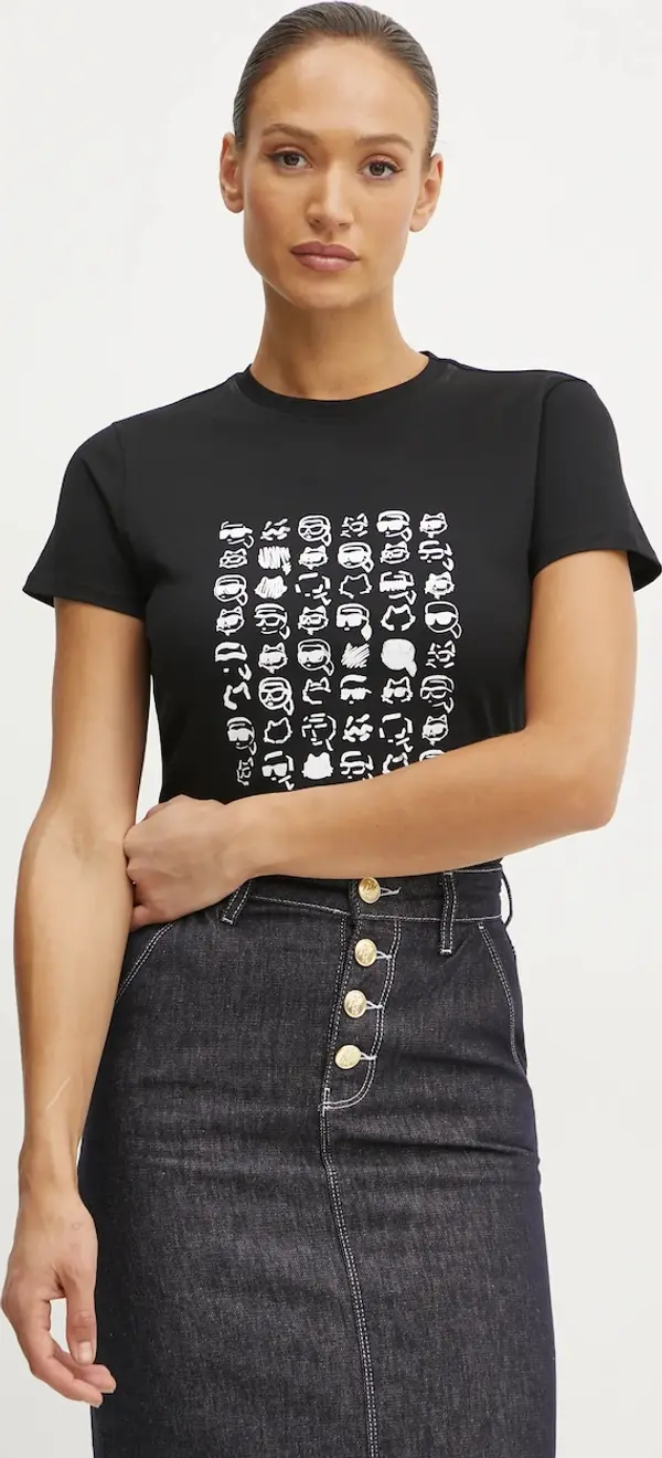 Karl Lagerfeld Pamučna majica Karl Lagerfeld IKON