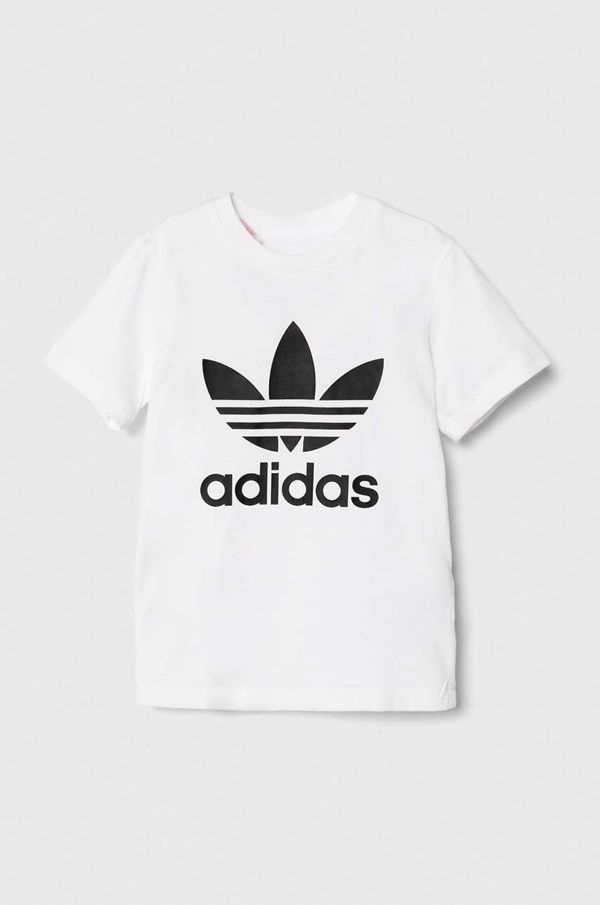 adidas Originals Pamučna majica kratkih rukava za bebe adidas Originals TREFOIL TEE boja: bijela, s tiskom, JE0520