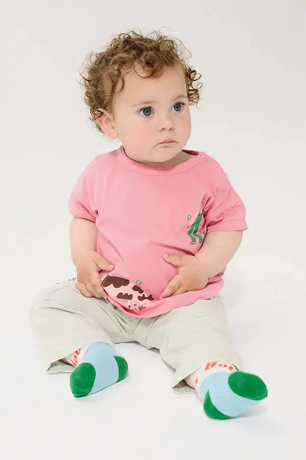 Bobo Choses Pamučna majica kratkih rukava za bebe Bobo Choses Farm Adventure