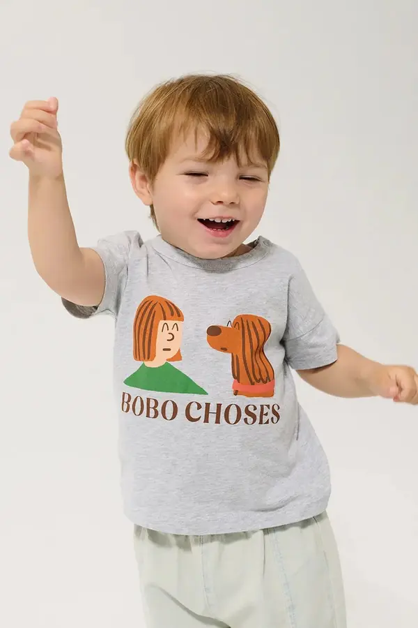 Bobo Choses Pamučna majica kratkih rukava za bebe Bobo Choses Friends in a Pickle