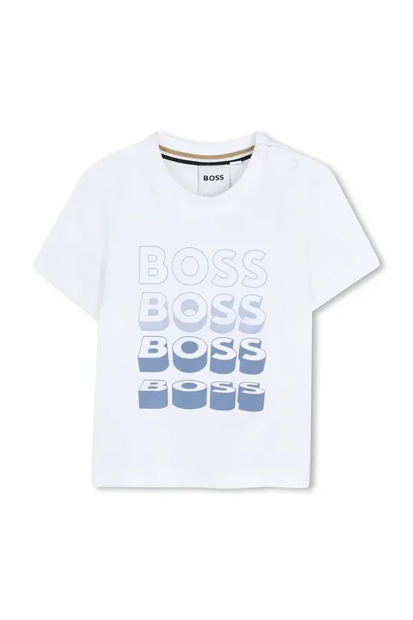 BOSS Pamučna majica kratkih rukava za bebe BOSS