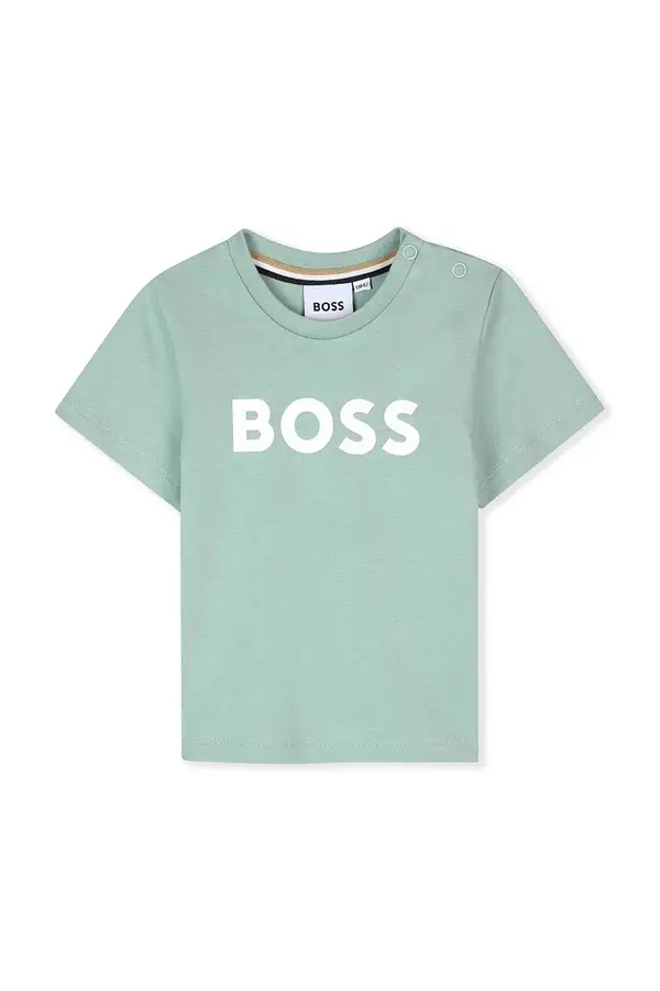 BOSS Pamučna majica kratkih rukava za bebe BOSS