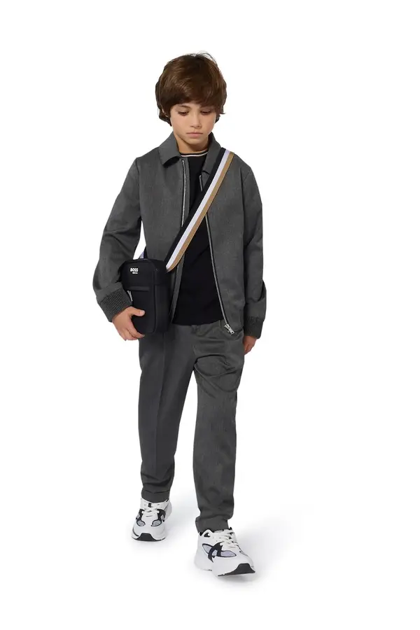 BOSS Pamučna majica kratkih rukava za bebe BOSS