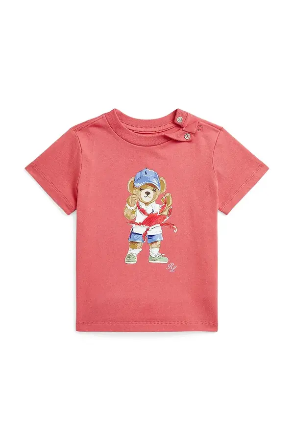 Polo Ralph Lauren Pamučna majica kratkih rukava za bebe Polo Ralph Lauren