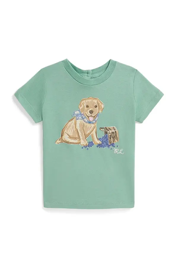 Polo Ralph Lauren Pamučna majica kratkih rukava za bebe Polo Ralph Lauren