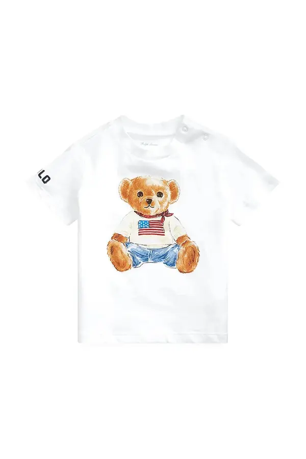 Polo Ralph Lauren Pamučna majica kratkih rukava za bebe Polo Ralph Lauren