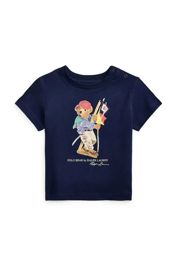 Polo Ralph Lauren Pamučna majica kratkih rukava za bebe Polo Ralph Lauren
