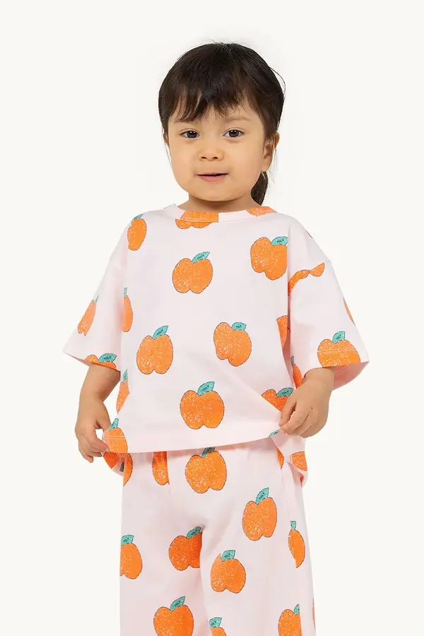 Tinycottons Pamučna majica kratkih rukava za bebe Tinycottons APPLES BABY TEE