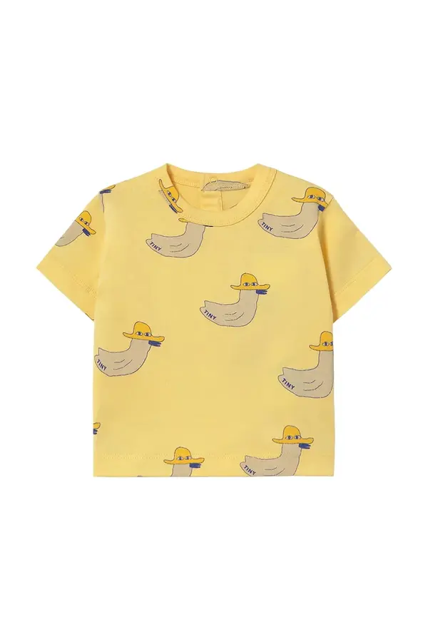 Tinycottons Pamučna majica kratkih rukava za bebe Tinycottons DUCKS BABY TEE