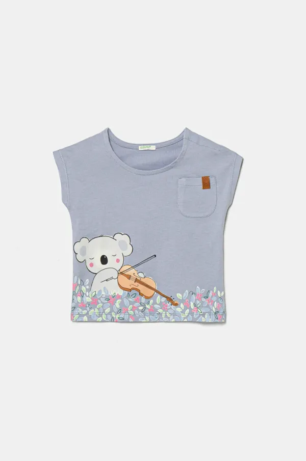 United Colors of Benetton Pamučna majica kratkih rukava za bebe United Colors of Benetton 3I1XA105X