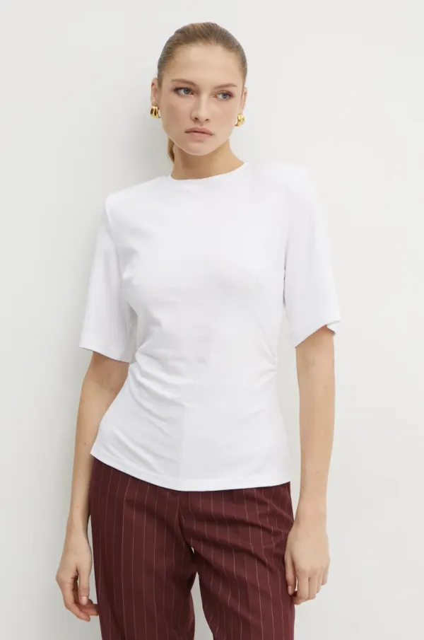 La Mania Pamučna majica La Mania LOGAN za žene, boja: bijela, LM.LOGAN