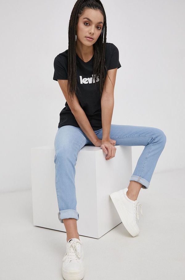 Levi's Pamučna majica Levi's boja: crna, 17369.1756-Blacks