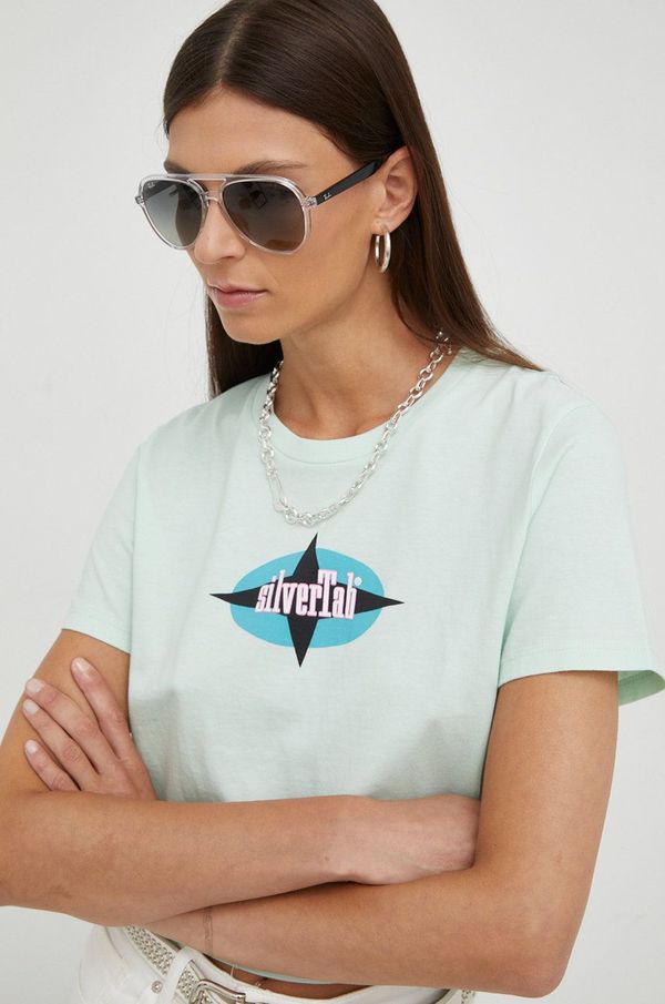 Levi's Pamučna majica Levi's boja: zelena