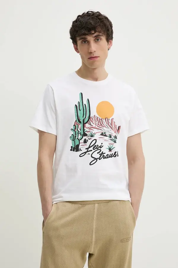 Levi's Pamučna majica Levi's GRAPHIC CREWNECK TEE