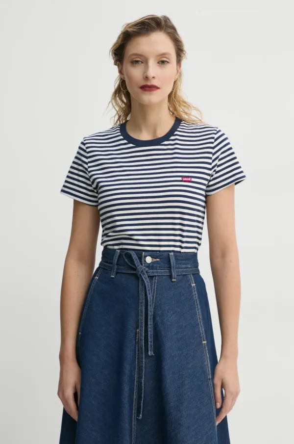 Levi's Pamučna majica Levi's LSE_PERFECT TEE za žene, boja: tamno plava, A3116
