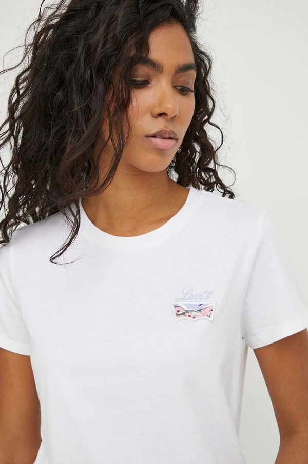 Levi's Pamučna majica Levi's za žene, boja: bež