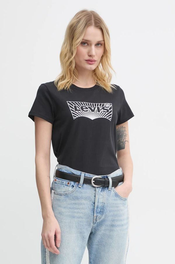 Levi's Pamučna majica Levi's za žene, boja: crna, 17369-2785