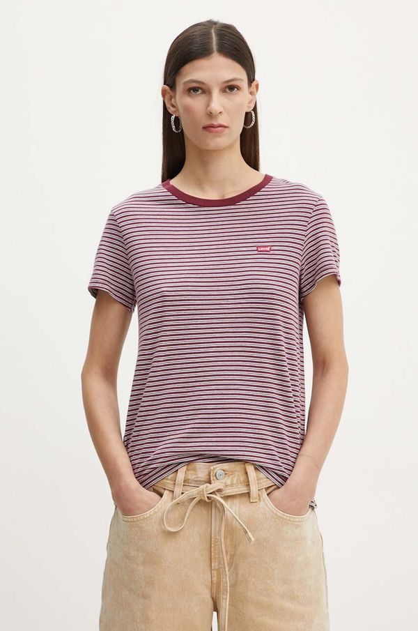 Levi's Pamučna majica Levi's za žene, boja: crvena