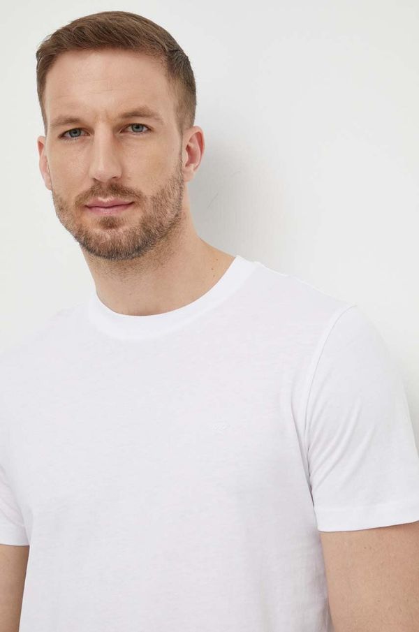 Liu Jo Pamučna majica Liu Jo za muškarce, boja: bijela, bez uzorka