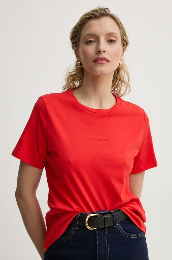 Marc O'Polo Pamučna majica Marc O'Polo za žene, boja: crvena, 5000005467