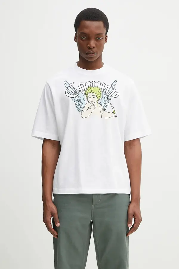 Marcelo Burlon Pamučna majica Marcelo Burlon County Angel Boxy T-Shirt White Multicol