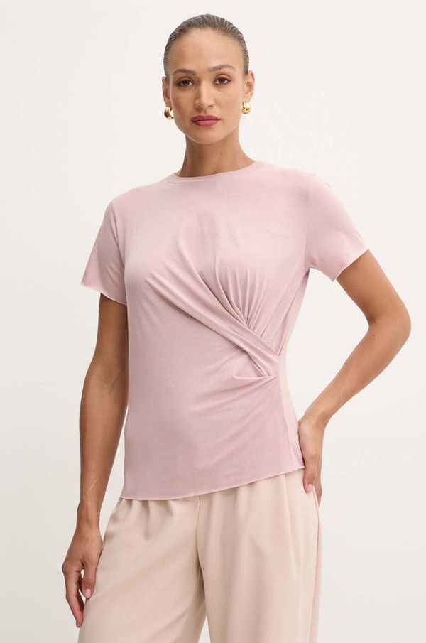 Max&Co. Pamučna majica MAX&Co. za žene, boja: ljubičasta, 2426946051200