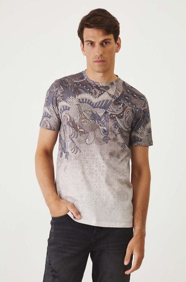 Medicine Pamučna majica Medicine za muškarce, boja: bež, s uzorkom