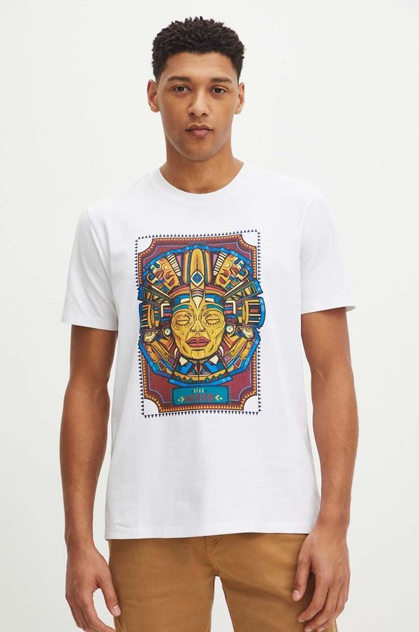 Medicine Pamučna majica Medicine za muškarce, boja: bijela, s tiskom