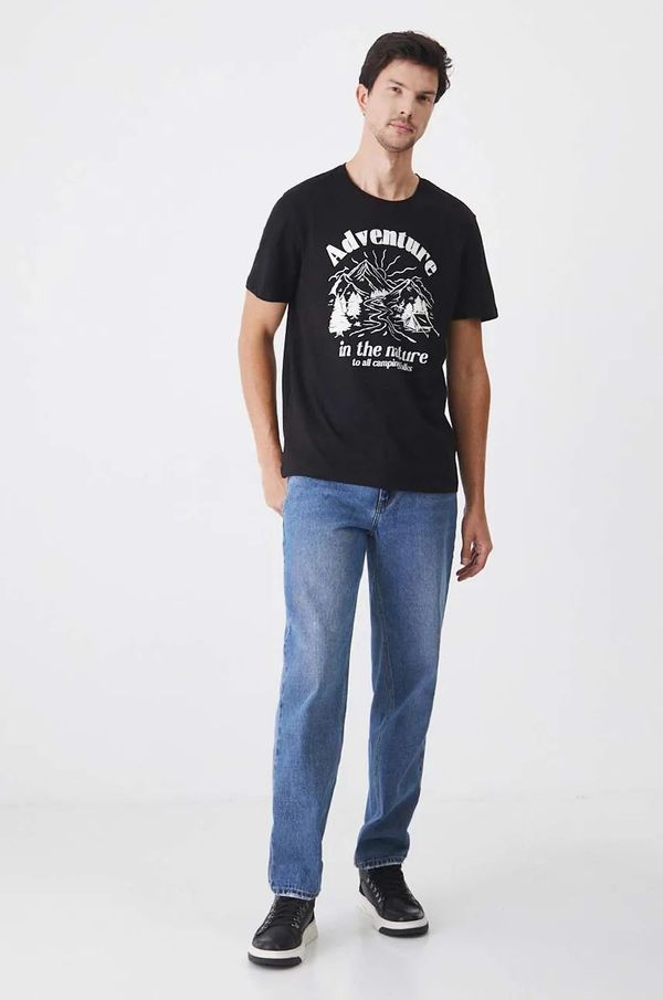 Medicine Pamučna majica Medicine za muškarce, boja: crna, s tiskom