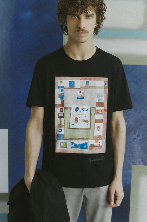 Medicine Pamučna majica Medicine za muškarce, boja: crna, s tiskom